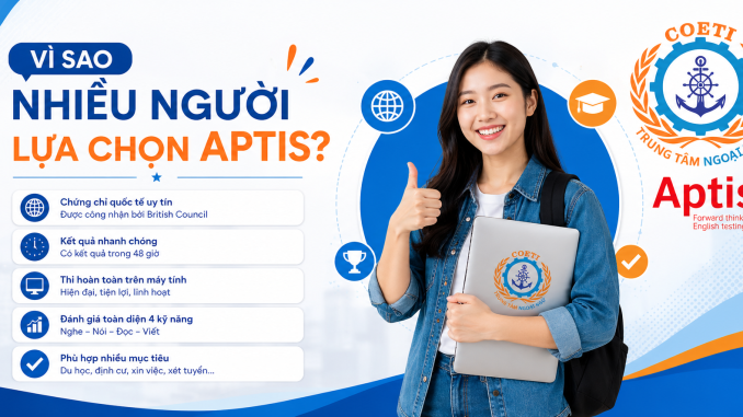 So với IELTS, Aptis có mức lệ phí thi thấp hơn đáng kể